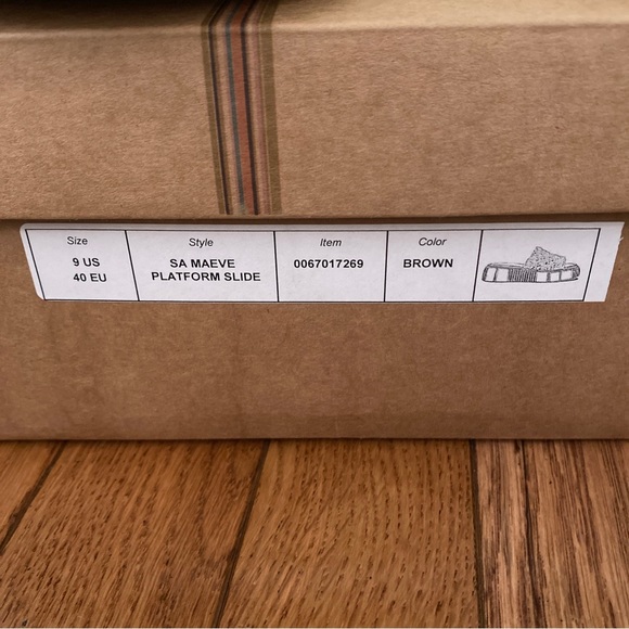 Anthropologie Maeve Crochet Platform Sandals in Brown Size 40 EU. 9-9.5 US - Picture 8 of 8